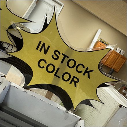 Color-In-Stock Burst Popsicle Stick Sign Holder