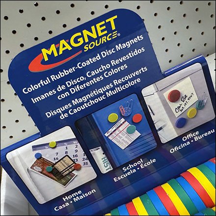 Colorful Disc Magnet Display Color-Coding Scheme