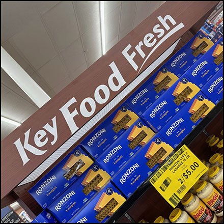 Key Food Fresh Endcap Standout Merchandising Display