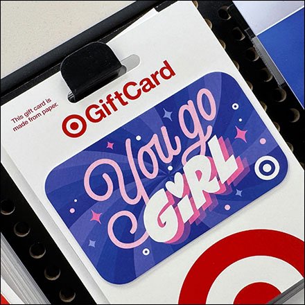 Enticing Gift Card Endcap Display at Target