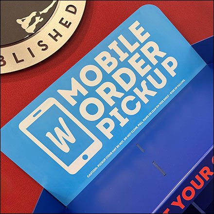 Mobile Order Pickup Rack Stands Ready