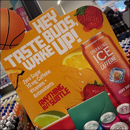 Not So Subtle Beverage Display Shouts Out