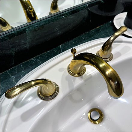 VIP Restroom Gold Faucet Upgrade