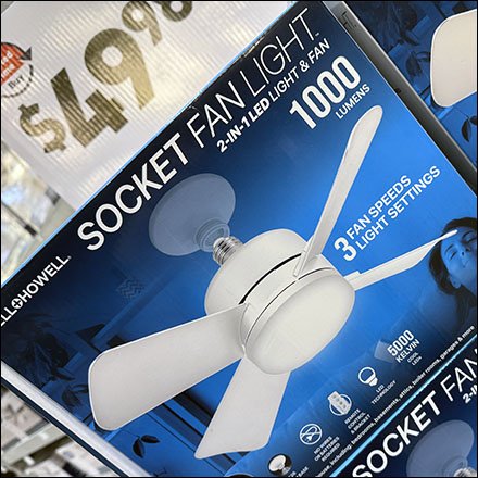 Bell+Howell LED Socket Fan Light Display