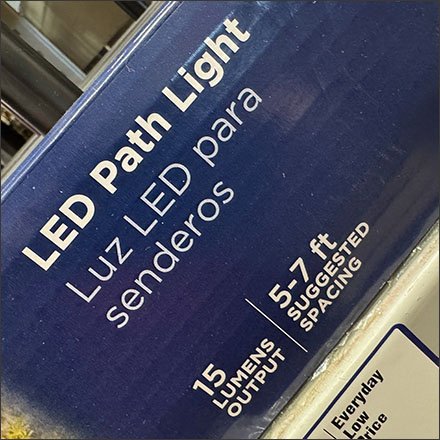 Path Light Pallet Rack LED Endcap Display Combo