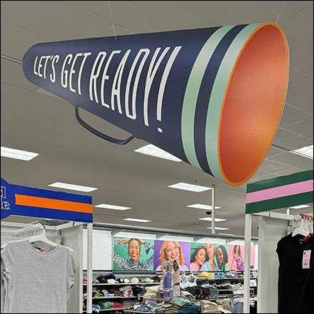 Let's Get Ready BTS Megaphone Overhead Sign Shout Out