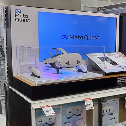 Meta Quest Headset Merchandising Digital Display