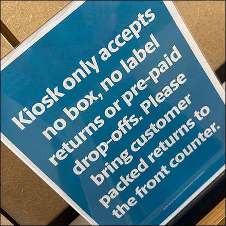 UPS Kiosk Use Instructions Enumerated Run-On