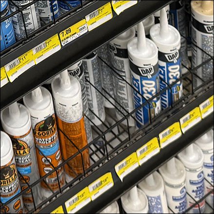 Complete Inline Caulking Department Shelf Dividers