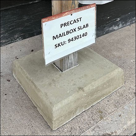 Precast Concrete Mailbox Slab Merchandising Strategy