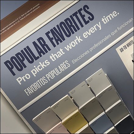 Inline Popular Paint Color Pro Pick Favorites Display