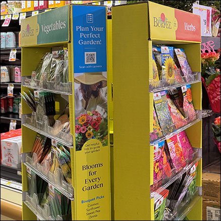 Burpee Seed Triangular Spinner Tower Display