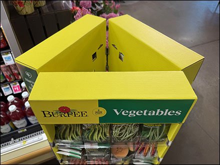 Burpee Seed Triangular Spinner Tower Display