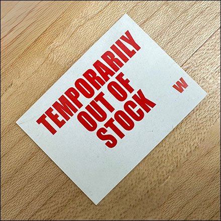 Cause and Cure For Stockouts Labels