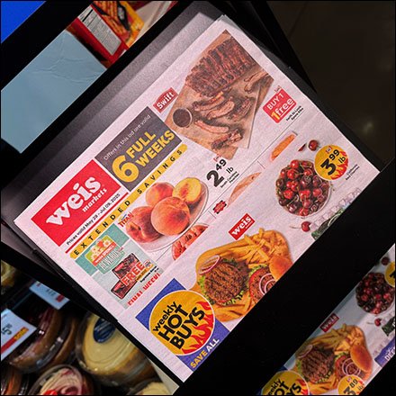 Weis 6-Week Hot Buys Newspaper Rack