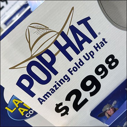 Amazing POP Hat POP Display On Duty