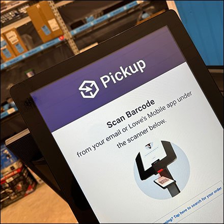 In-Store Pickup Barcode Reader Station