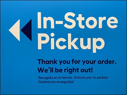 In-Store Pickup Barcode Reader Station