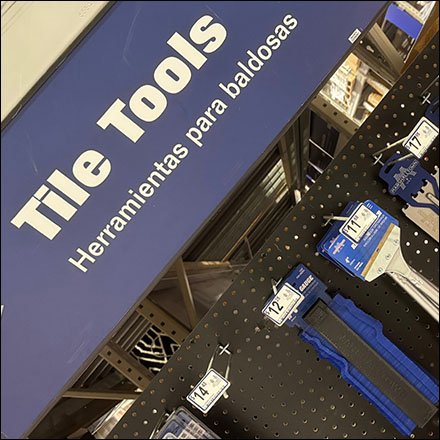 Marshalltown Oversized Tile Tool Display Endcap