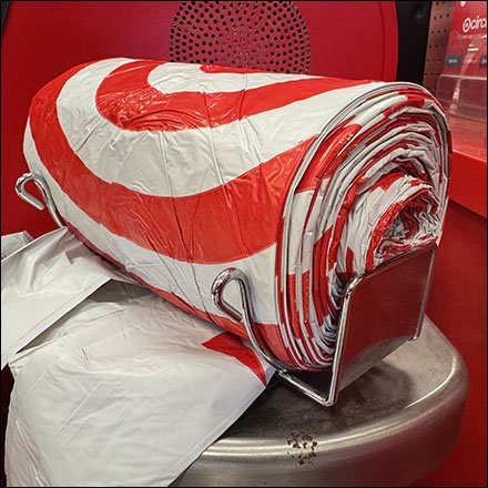 Target Branded Unlimited Shopping Bag Rolls At Checkout