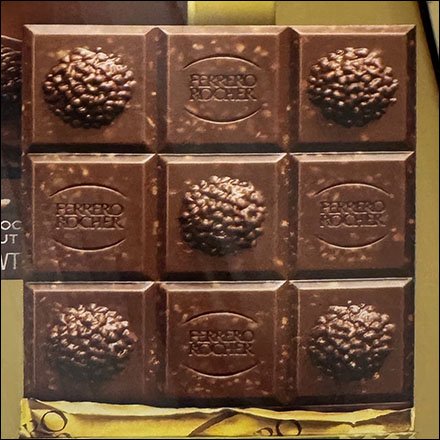 Gold Ferrero Rocher Candy Display Inclined Tower