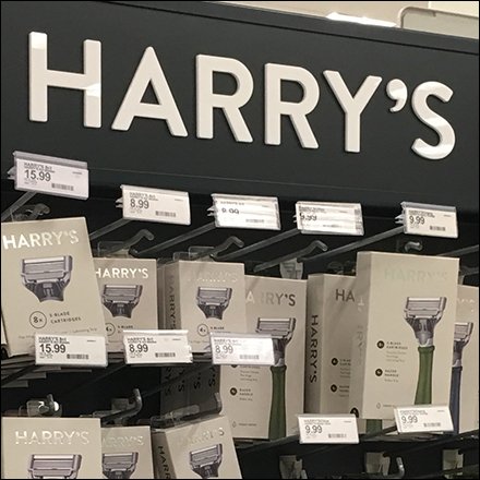 Harry's Inline Gondola Razor Display Lineup