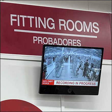 Multilingual Probadores Fitting Room Security Camera