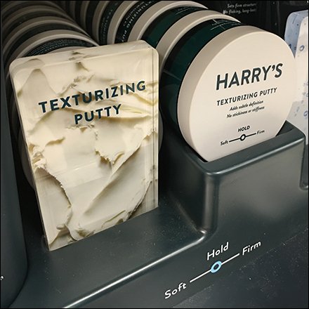 Harry's Styling-Simplified Shelf Display Presentation