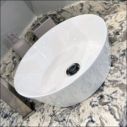 Distinctive Raised Circular Sink Display Alternative