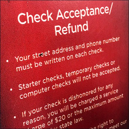 Check And Return Policy Communique Stands Out