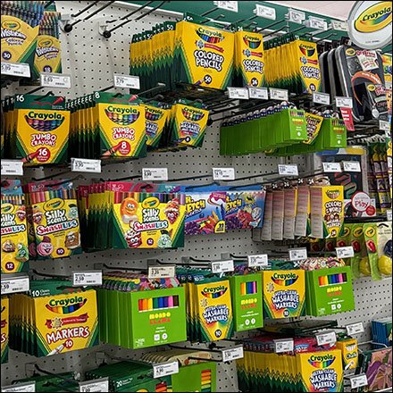 Around-the-Corner Crayola Inline Display Gondola Strategy