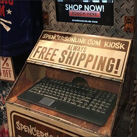 Spencer’s Gift Online Order Kiosk Touchscreen In-Store