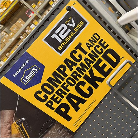 Gated DeWalt Xtreme Power Tool Inline Display