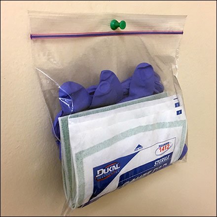 Push-Pin Zip-Lock Retail First-Aid Kit