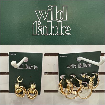 Wild Fable Fashion Earring Slotwall Tower Display
