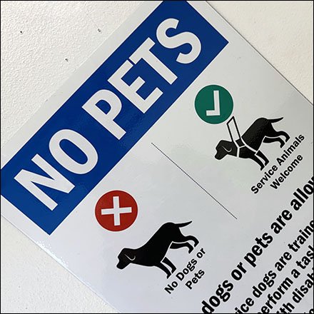 Schiel's Entry Pet Regulation Sign Philosophy