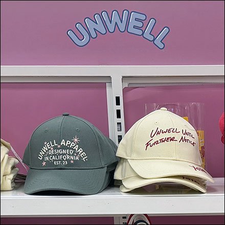 Unwell Baseball Cap Display Hats-Off Merchandising