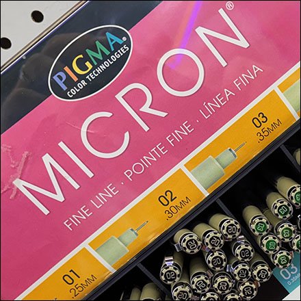 Pigma Color Fine Point Micron Pen Display