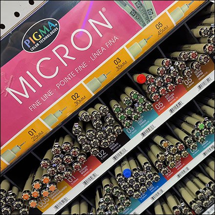 Pigma Color Fine Point Micron Pen Display