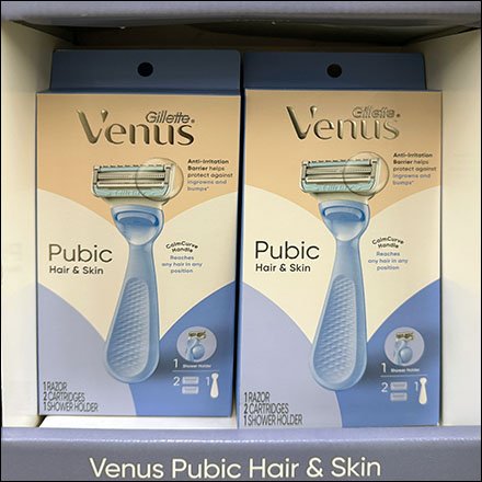Gillette Venus Pubic Razor Don't Settle Display