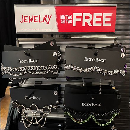 Body Rage Body Chain BOGO Uniweb Display