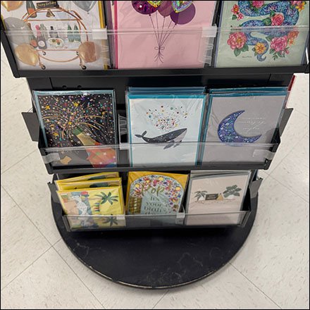 Papyrus Triangular Tower Spinner Card Display