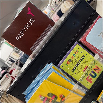 Papyrus Triangular Tower Spinner Card Display