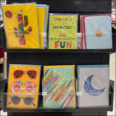 Papyrus Triangular Tower Spinner Card Display