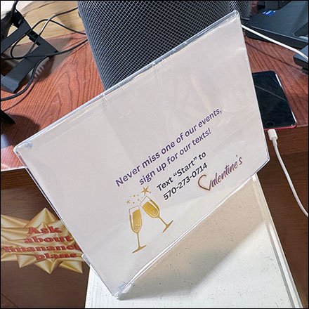 Jewelry Event Text Signup Invitation Sign