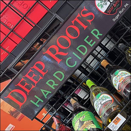 Deep Roots Hard Cider Wine Bottle Rack