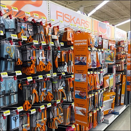 Fiskars Inline Scissors Merchandising Gondola Trifecta