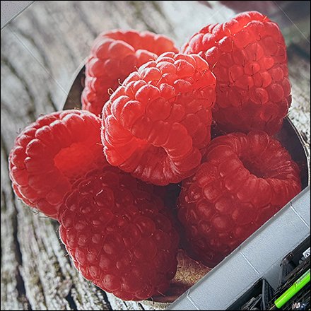 Juicy Red Raspberry Empowered Billboard Branding