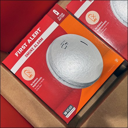 First Alert Smoke Alarm Fire Engine Red Display