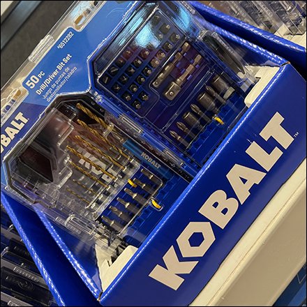 Precisely Focused Kobalt Drill Endcap Pallet Rack